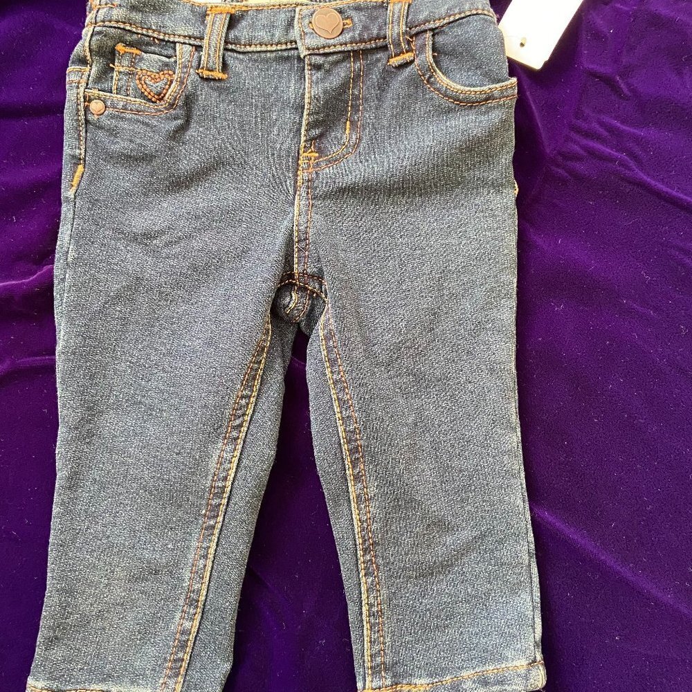 NWT Koala Kids Blue Skinny Jeans Stretch 3-6 M